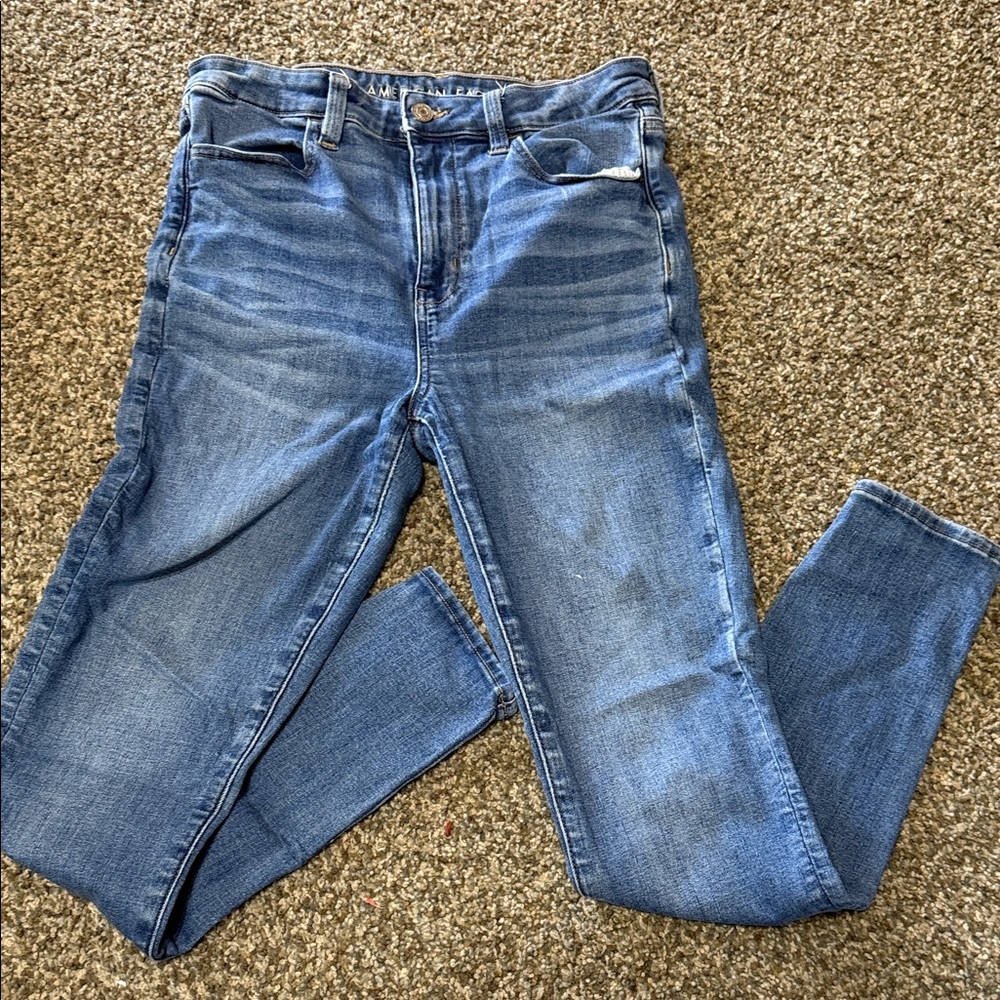 American Eagle Outfitters High Rise Blue Jeans